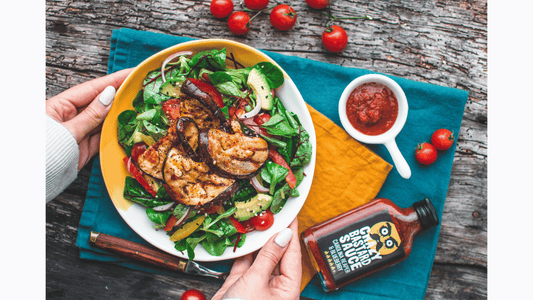 Crazy Aubergine Salad with a Fiery Chilli Sauce Twist