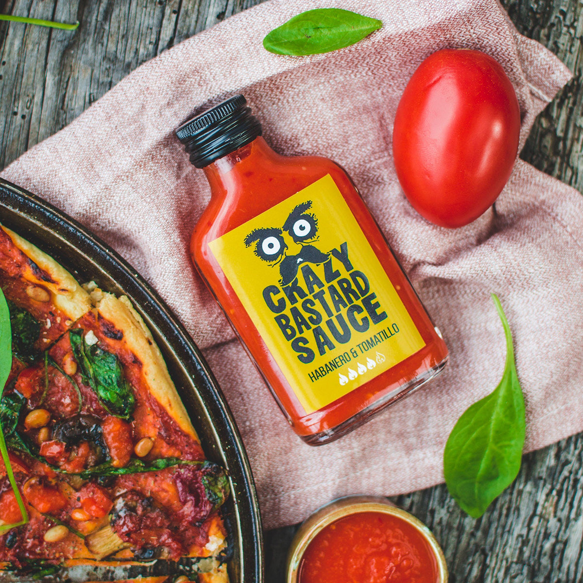 Habanero and Tomatillo Hot Chilli Sauce. Vegan and gluten-free artisan sauce crafted in the UK.