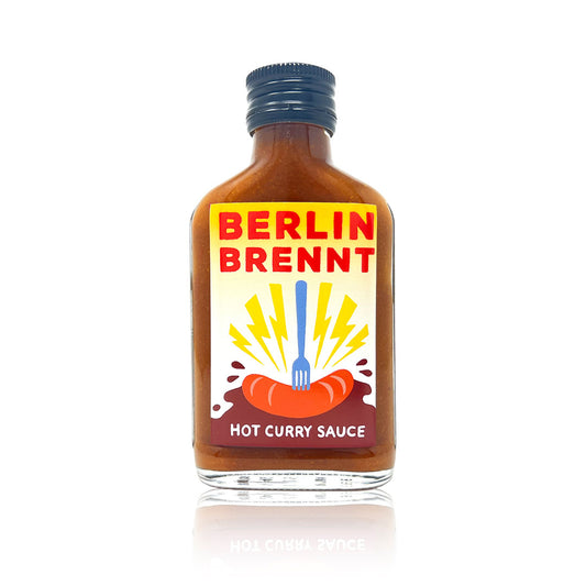 Hot Curry Sauce is inspired by the iconic Berlin street food, Currywurst. Vegan, and gluten-free