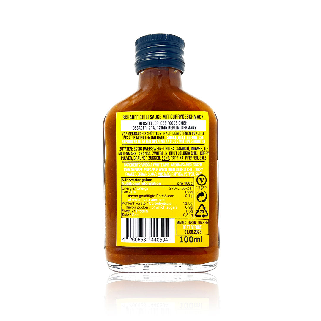 Hot Curry Sauce is inspired by the iconic Berlin street food, Currywurst. Vegan, and gluten-free