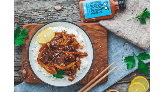 Sizzling Stir Fry with a Caribbean Chilli Sauce Twist