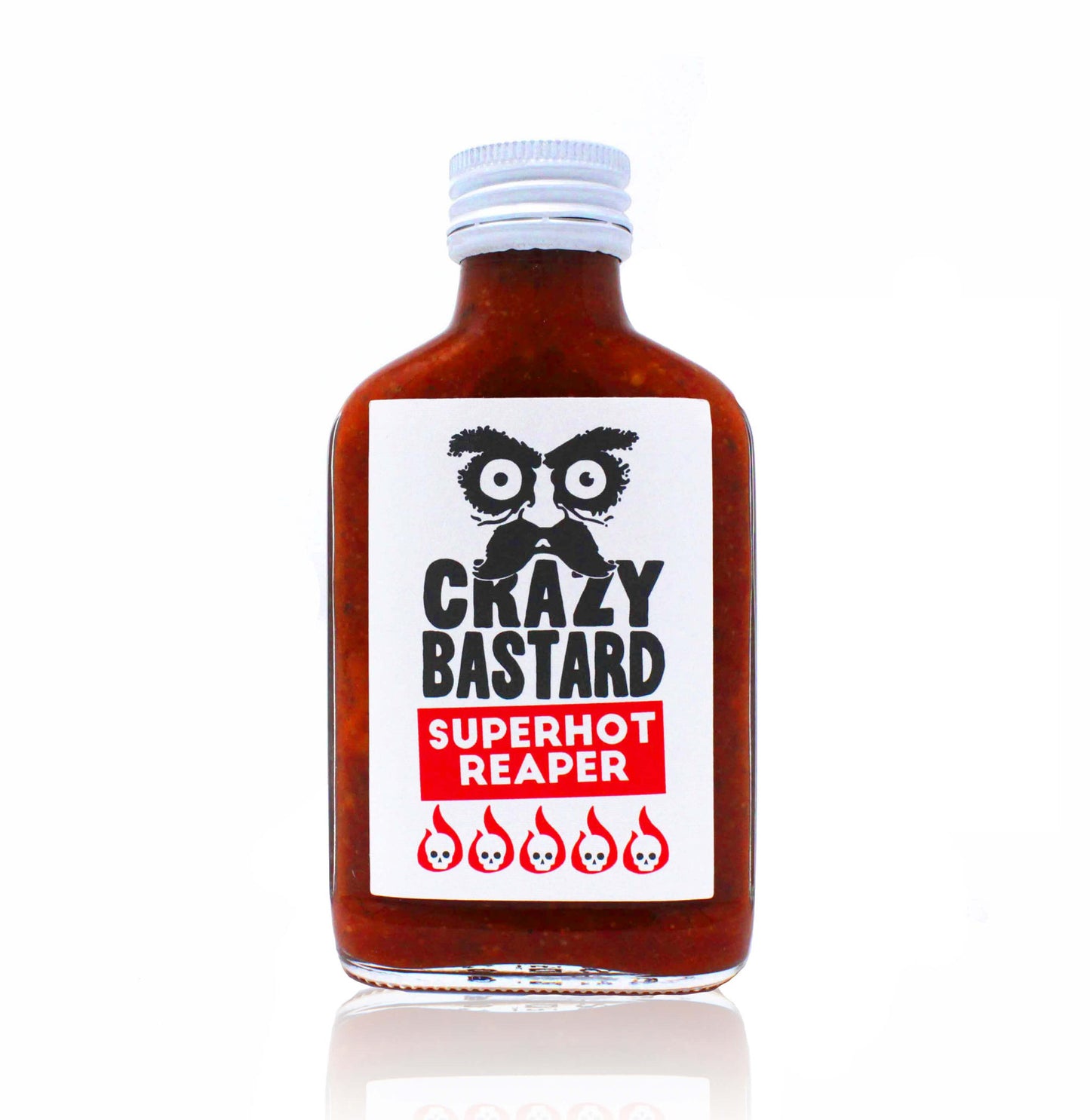 Super hot Carolina Reaper fermented chilli sauce, handcrafted in the UK, ideal for adding explosive heat and flavor to marinades, wings, and spicy dishes.